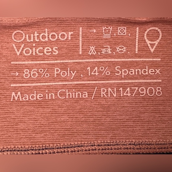 Outdoor Voices Warmup Leggings Colorblock Navy Wine Rose - S - Picture 7 of 7